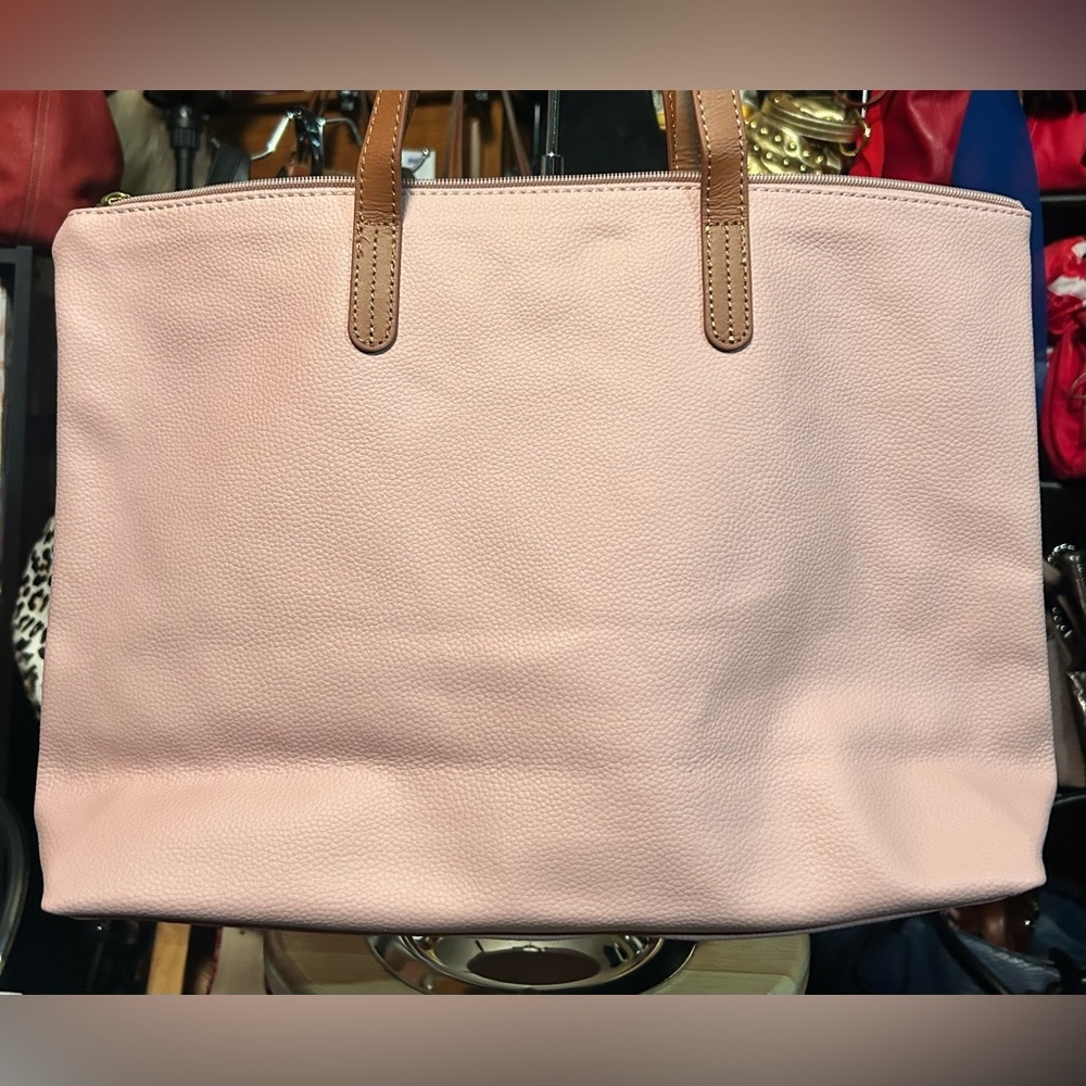 NWT 3pc Bundle of Joy Mangano Leather Tote, Crossbody & full size J Jill Scarf - Picture 3 of 11